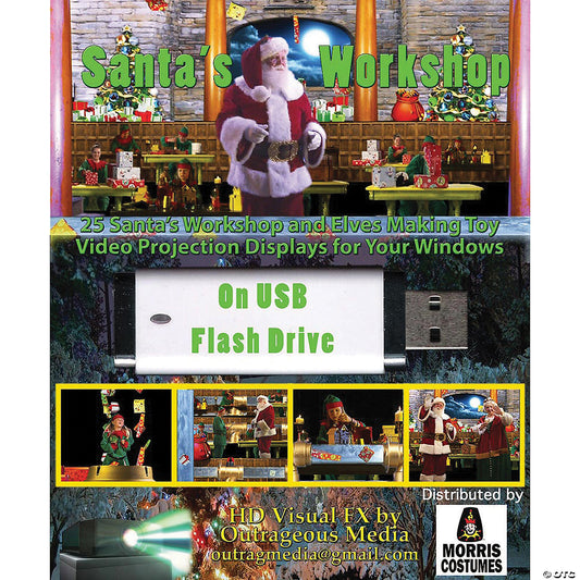 Santa's Workshop Digital Decor