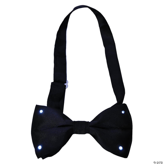 Light Up Bow Tie Black