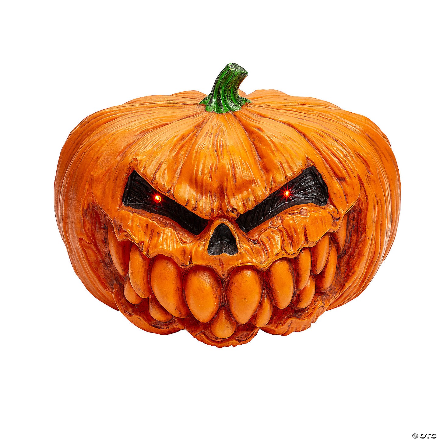 9" Light Up And Sound Scary Pumpkin