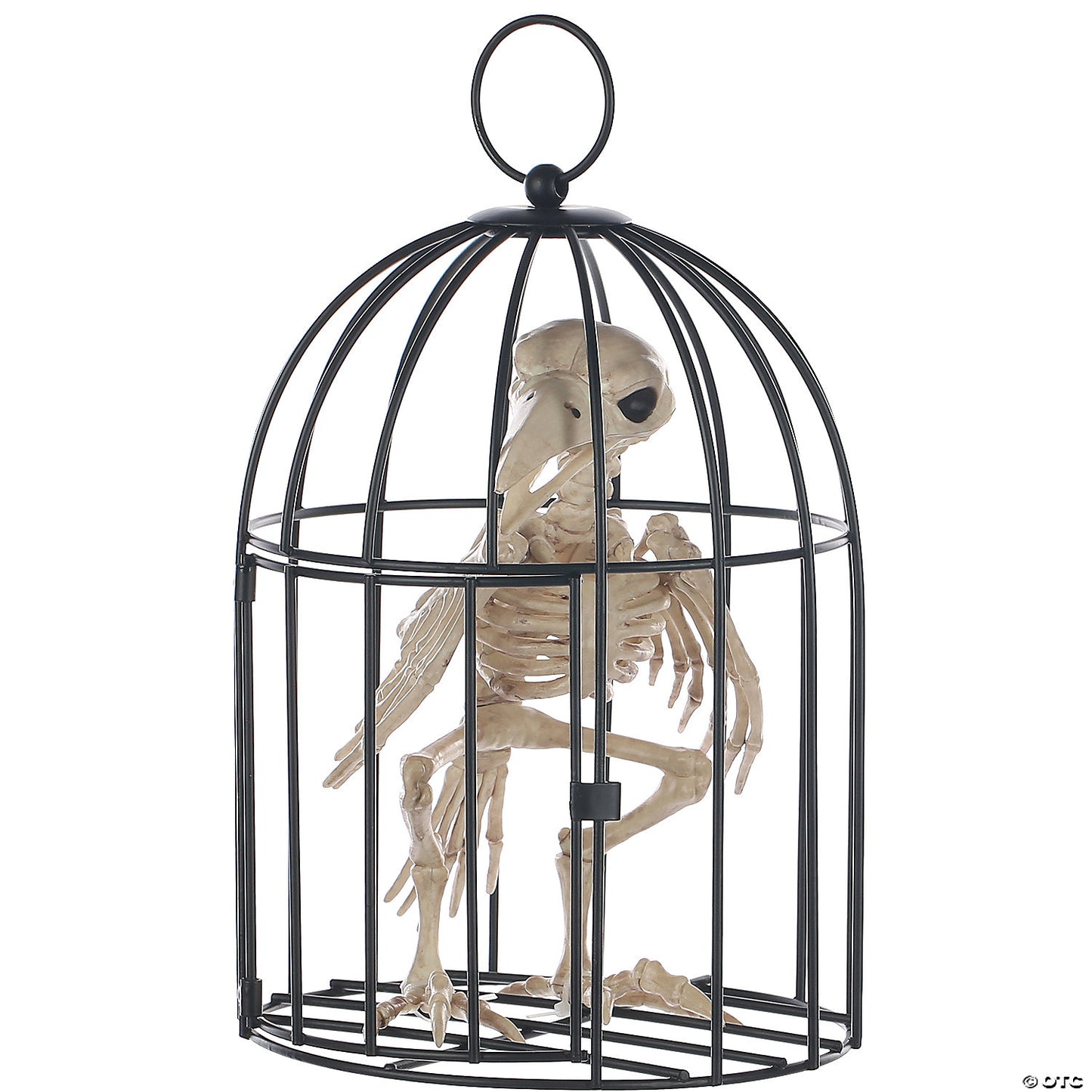 Skeleton Crow In Cage