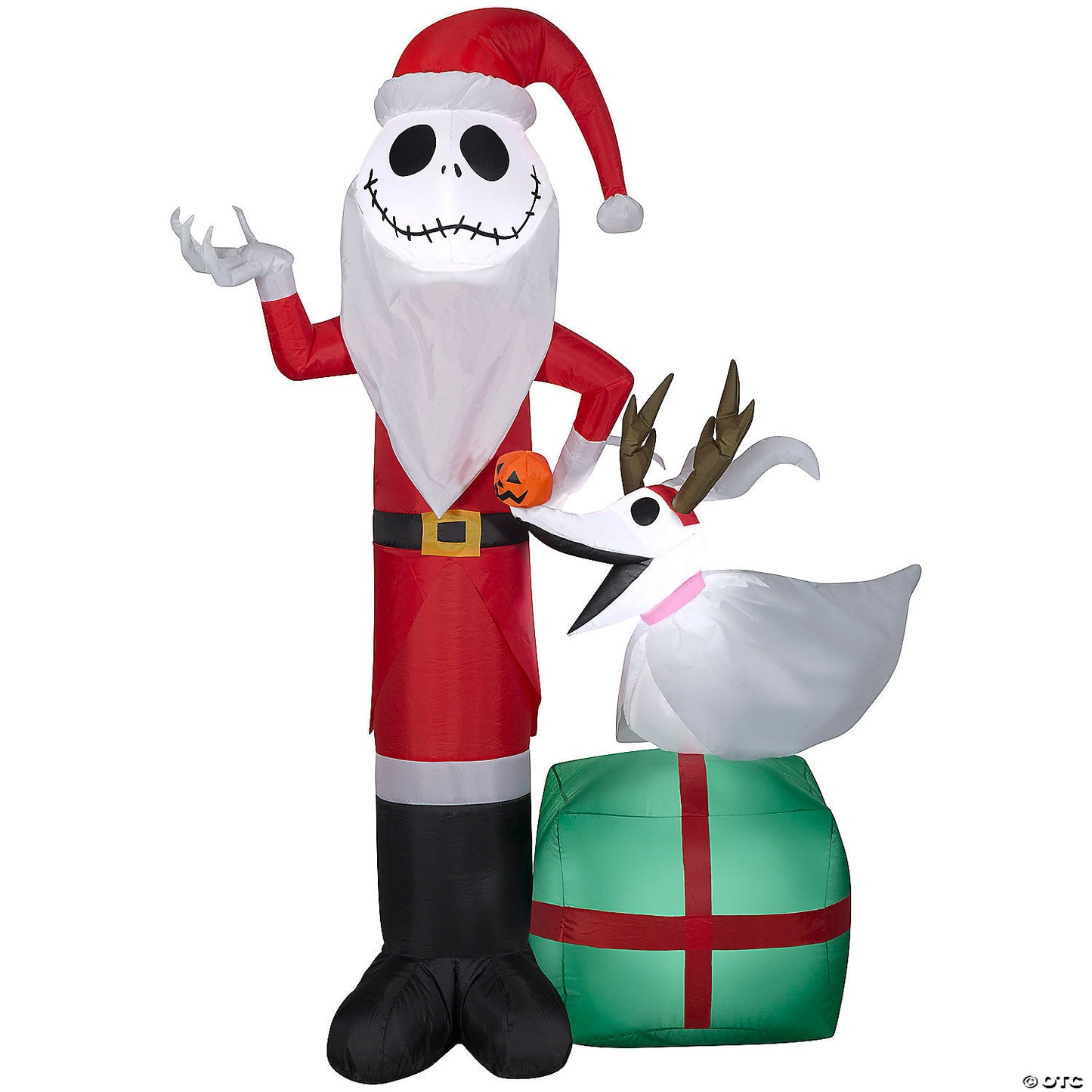 5 Ft. Airblown® Inflatable Light-up The Nightmare Before Christmas Jack & Zero Yard Decoration