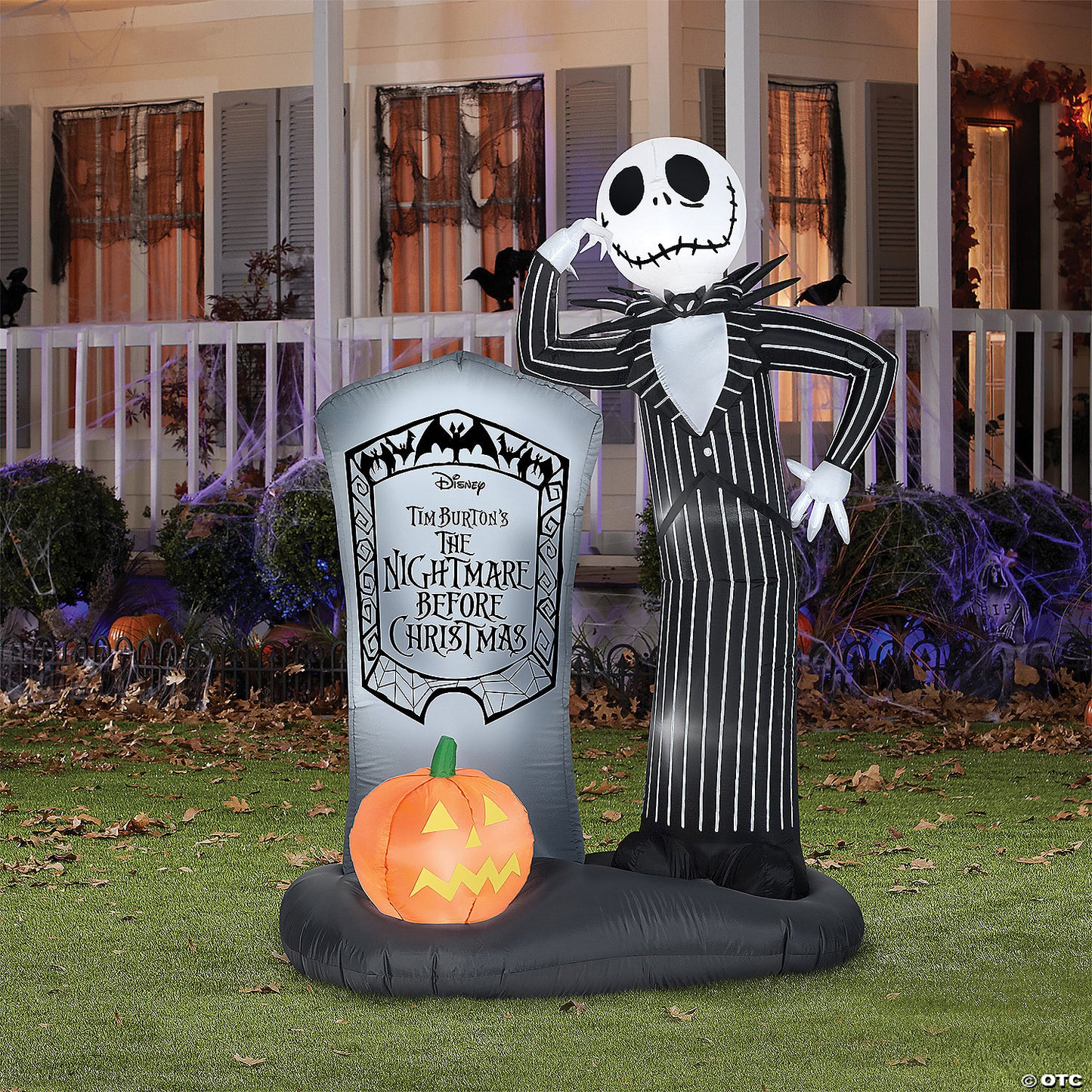 Airblown Jack Skellington Tomb