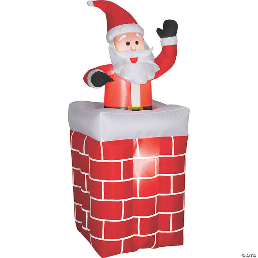 Airblown Santa Chimney