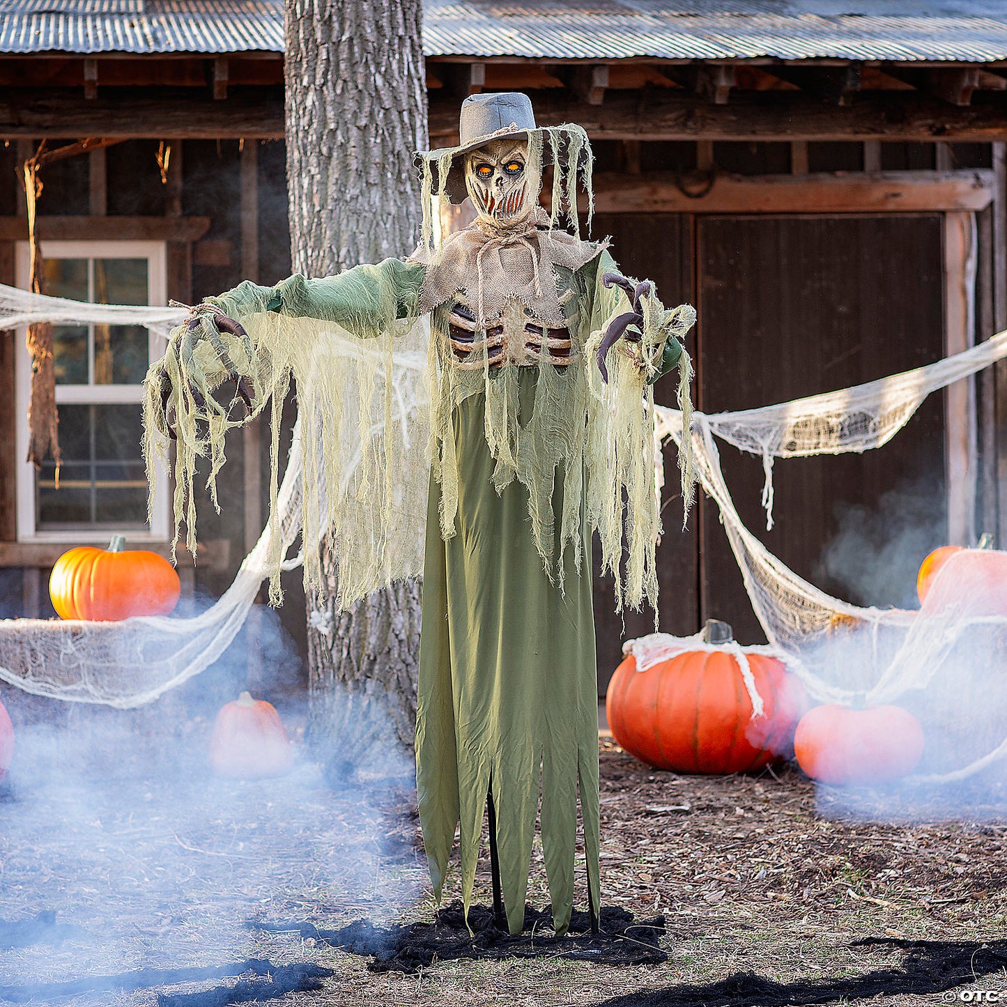 6 Ft. Animated Inferno Scarecrow Halloween Decoration