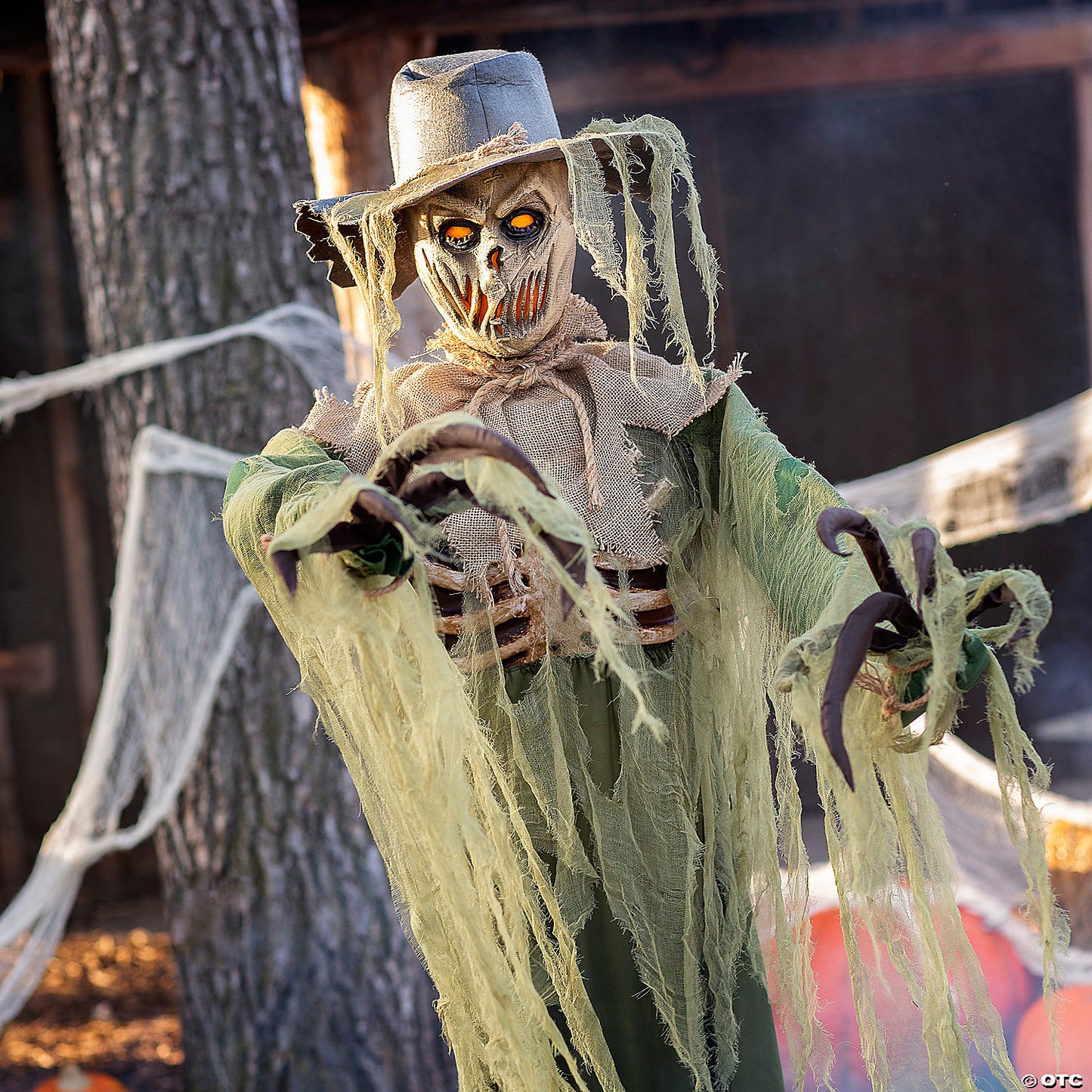 6 Ft. Animated Inferno Scarecrow Halloween Decoration