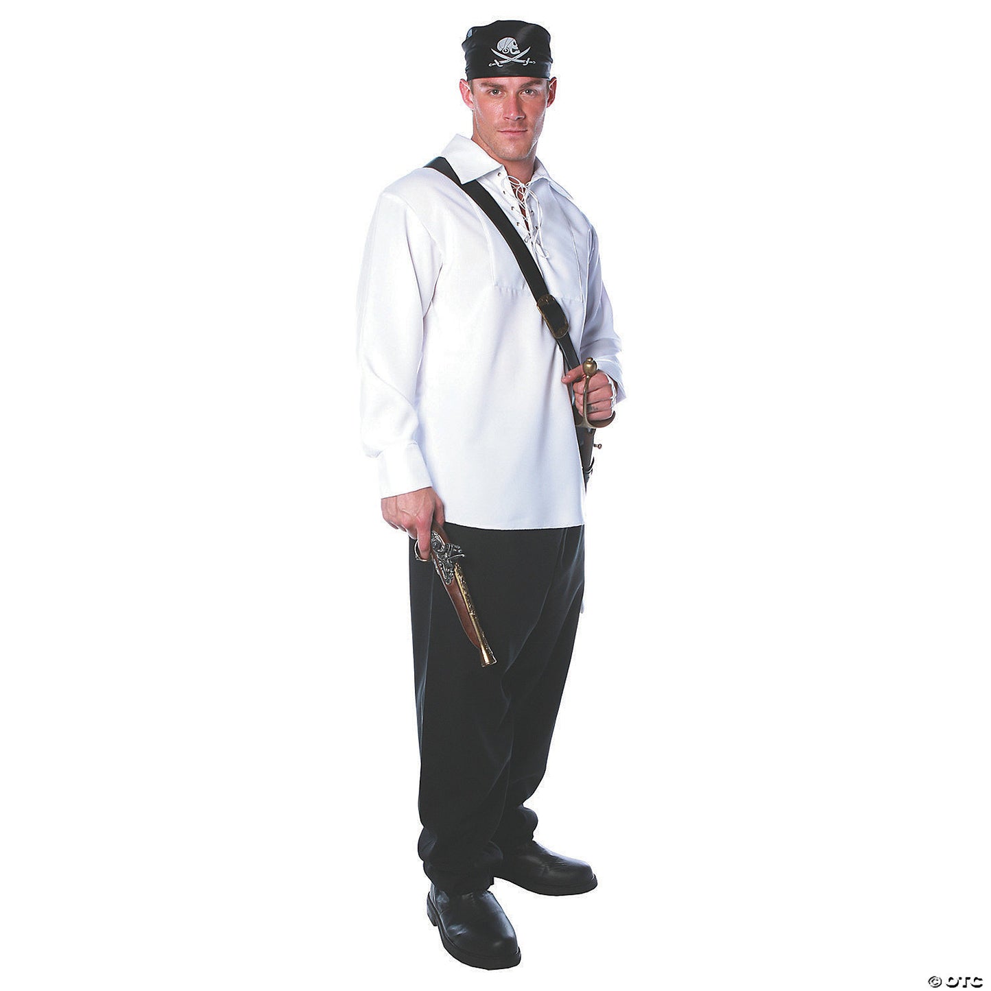 Men's White Pirate Costume - Extra Large