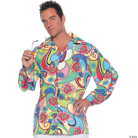 Men's 60s Shirt Costume - Standard