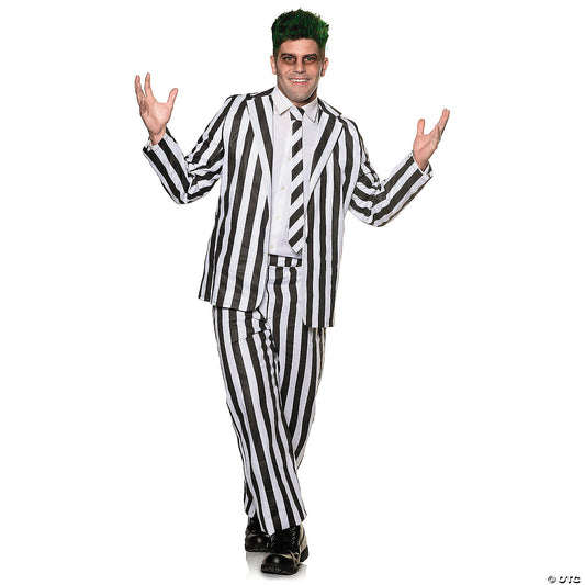 Adults Spooky Striped Suit Costume - Xxl 48-50